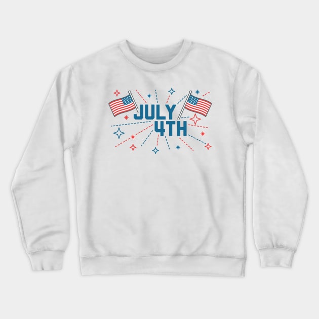 July 4th Crewneck Sweatshirt by nikovega21